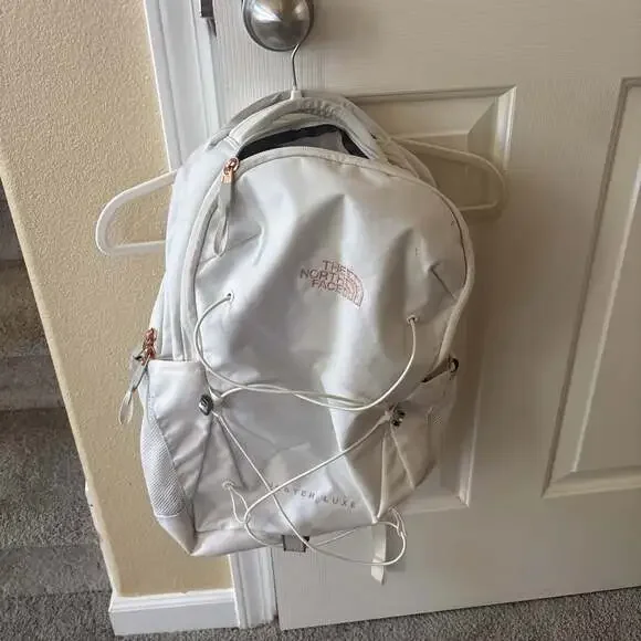 The North Face Jester Luxe Backpack in Gardenia White and Rose Gold The North Face Women main image 3